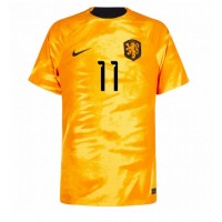 Fotballdrakt Herre Nederland Steven Berghuis #11 Hjemmedrakt VM 2022 Kortermet